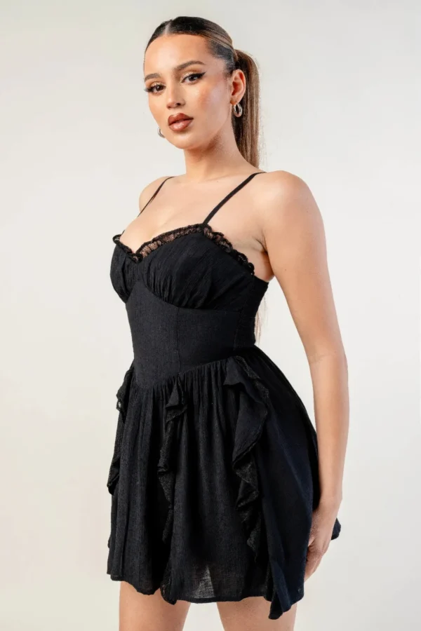 Crinkle Lined Dress - Image 4