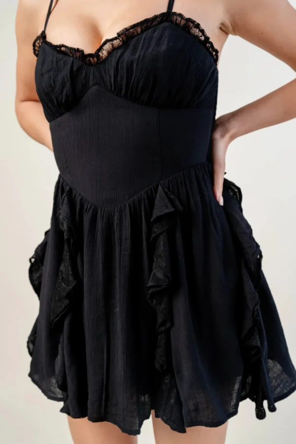 Crinkle Lined Dress - Image 3