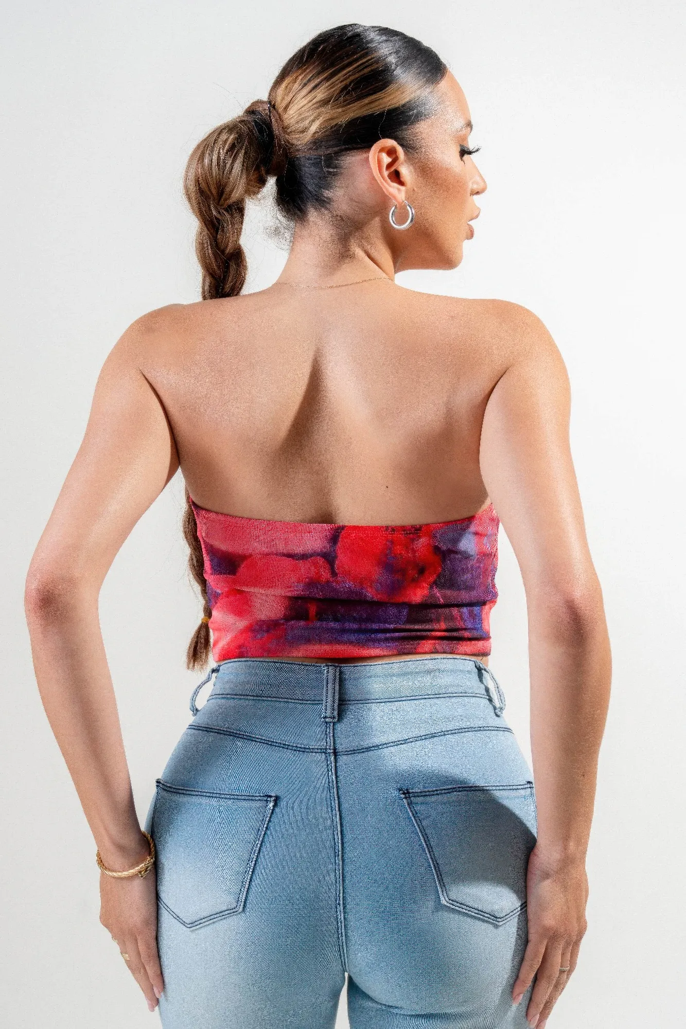 Mesh Print Top