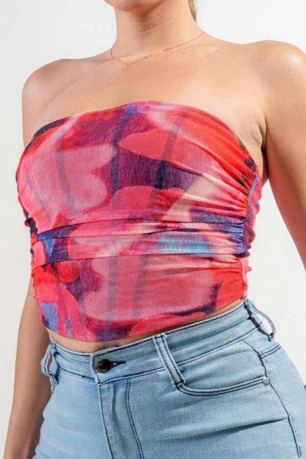 Mesh Print Top - Image 4