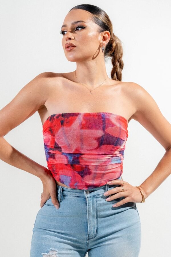 Mesh Print Top - Image 5