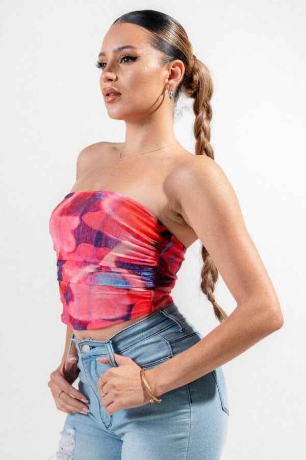 Mesh Print Top - Image 6