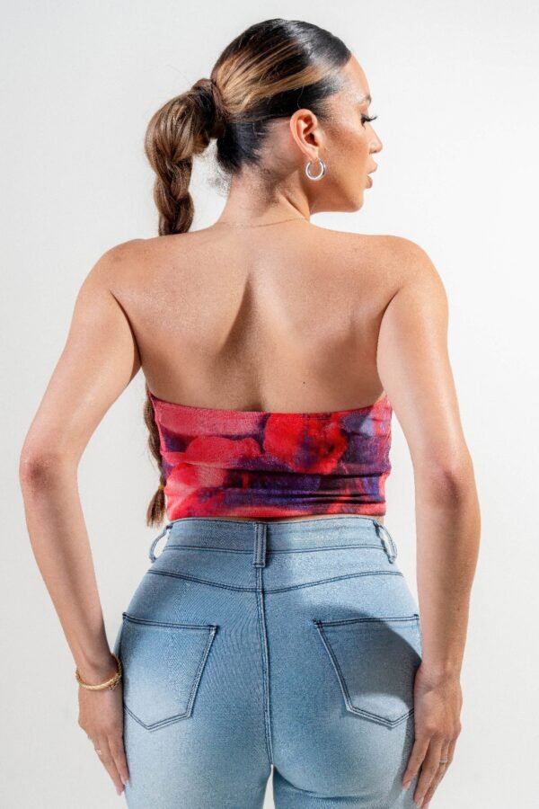 Mesh Print Top - Image 7