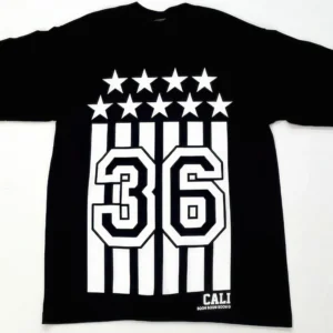 Black And White Flag Print Tee