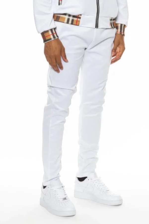 Checkered Plaid Waist Band Track Pants - Image 6