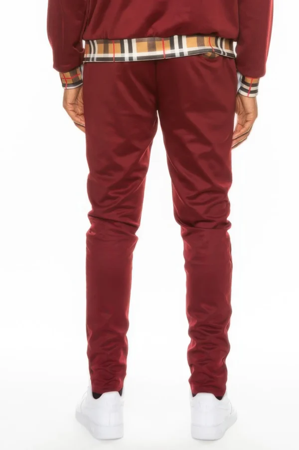 Checkered Plaid Waist Band Track Pants - Image 4