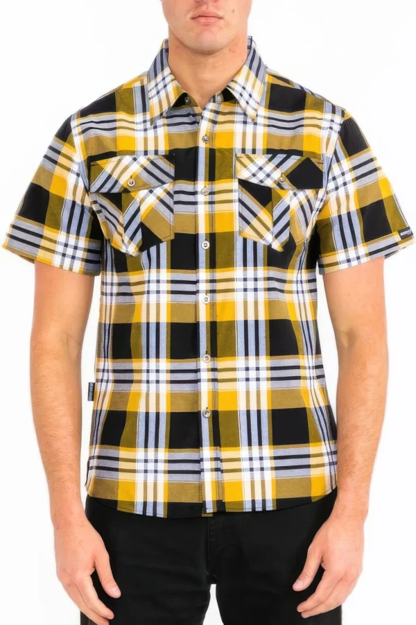 Mens Checkered Two Pocket Shirt - Image 3