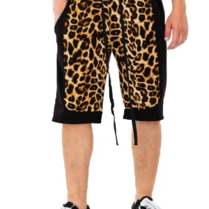 Cheetah Contrast Shorts