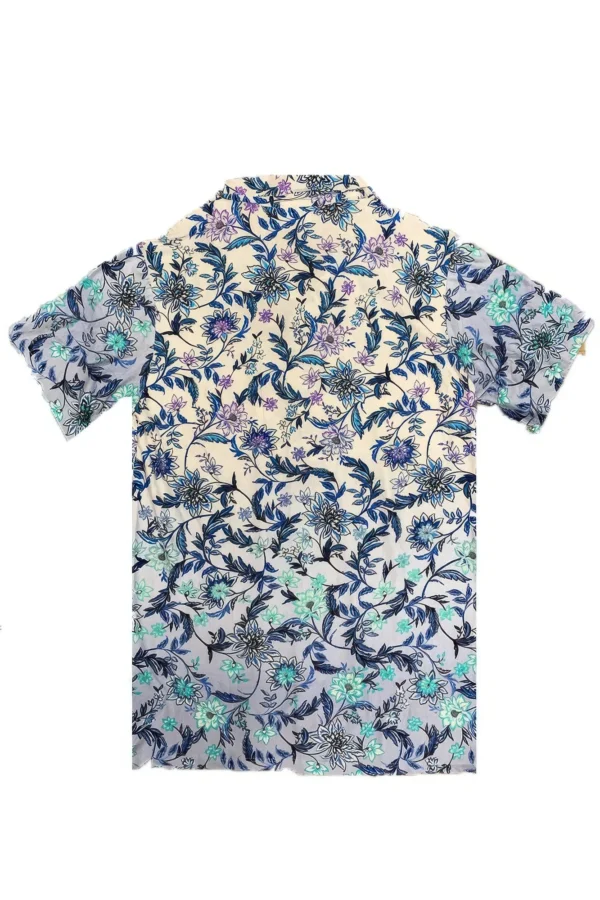 Mens Paisley Button Down Shirt - Image 3