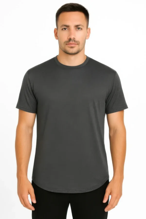 Curved Athletic Sports T-shirt - Image 3
