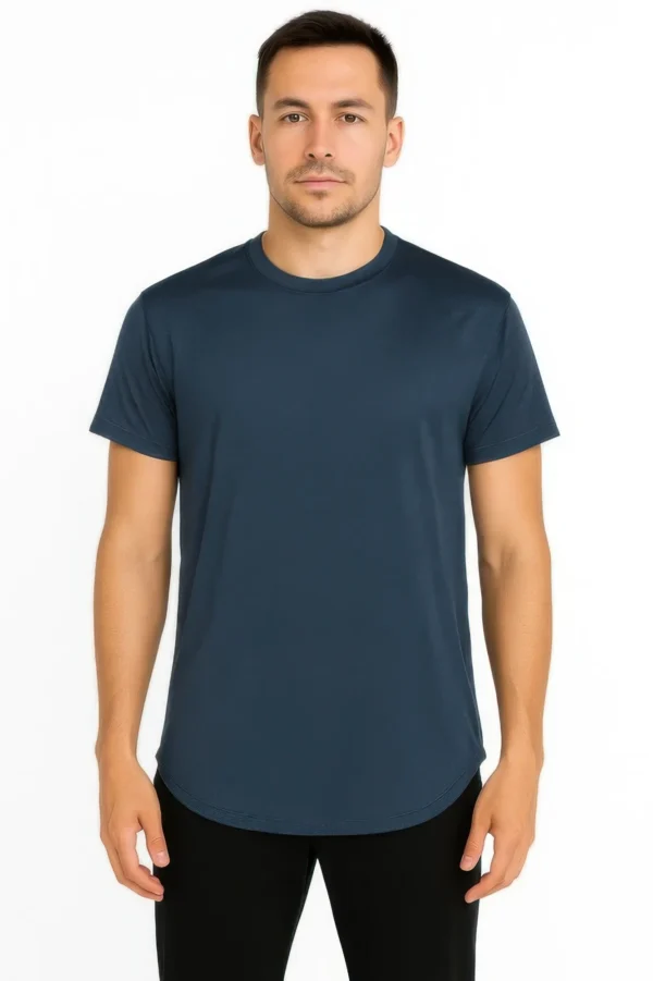 Curved Athletic Sports T-shirt - Image 4