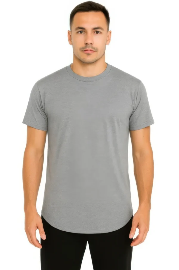 Curved Athletic Sports T-shirt - Image 5