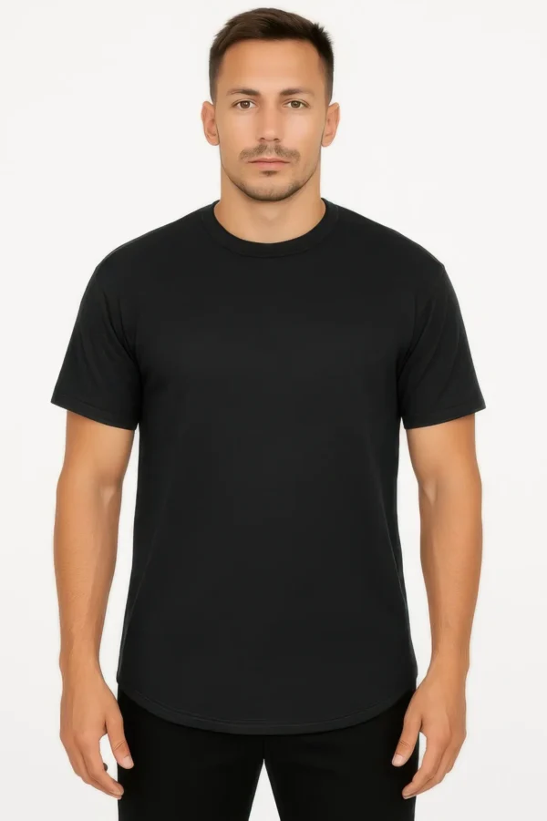 Curved Athletic Sports T-shirt - Image 6