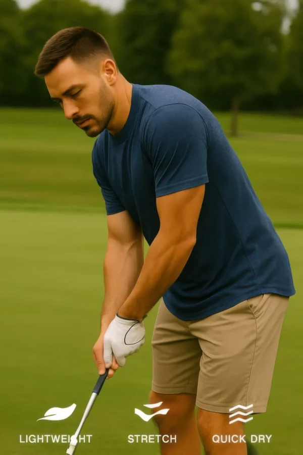 Curved Athletic Sports T-shirt - Image 7