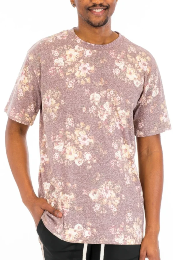 Heathered Floral Tshirt - Image 4