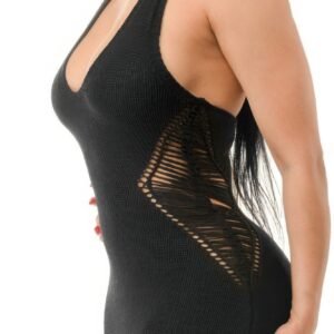 Crochet knit maxi dress