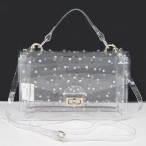 Rhinestone hot fix clear bag