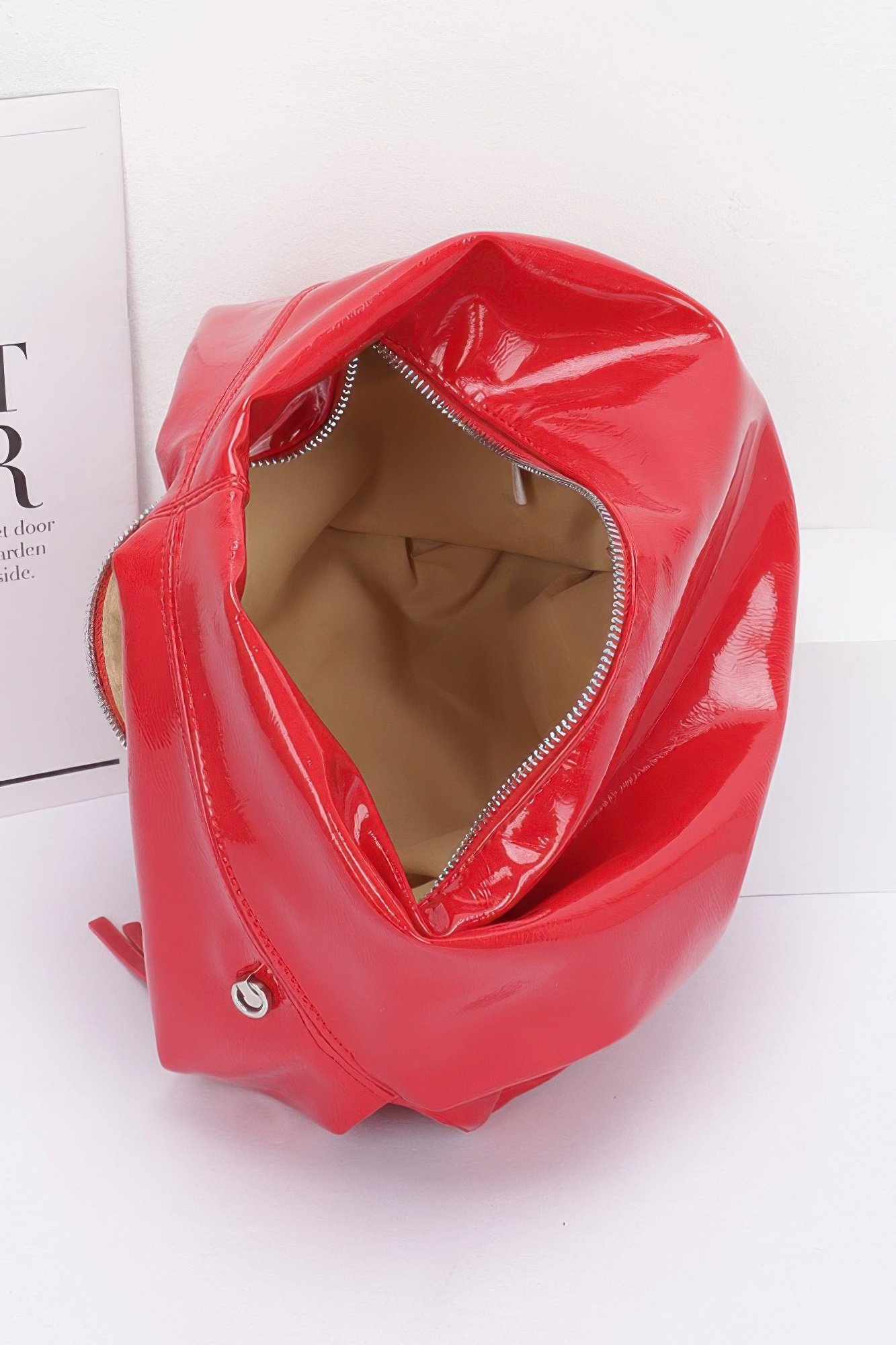 Patent leather hobo bag - Image 5