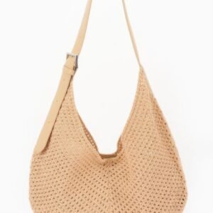Mesh crochet shoulder with pouch