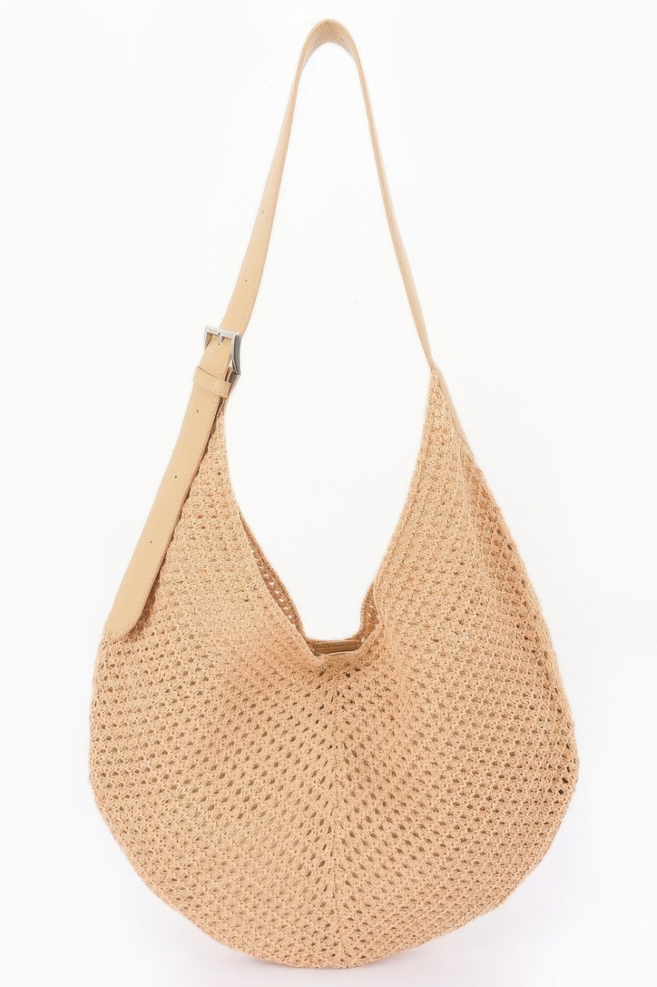 Mesh crochet shoulder with pouch