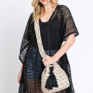 Aztec bucket bag with aztec strap