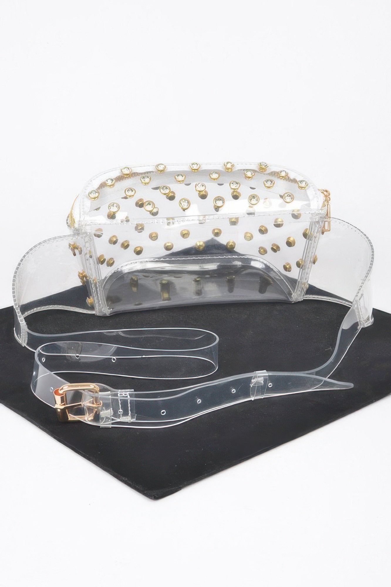 Transparent rhinestone studded fanny pack - Image 4