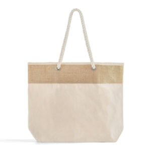 Large Fancy Canvas Rope Tote Bag - RJ260