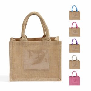 Rustic Wedding Favor Burlap Bags / Promotional Jute Totes TJ907
